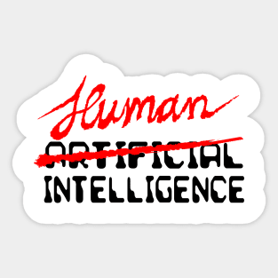 Human Intelligence Sticker